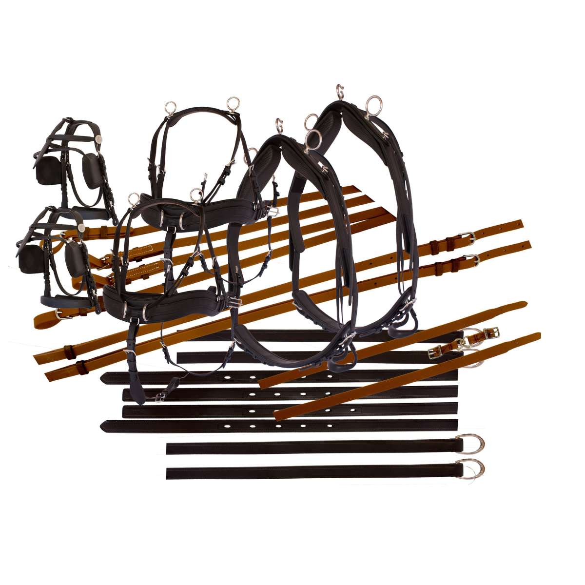 Produktbild von NyxSeat 2 Stück Schwarze Armbänder Mit 2 Stück Silbernen Armbändern